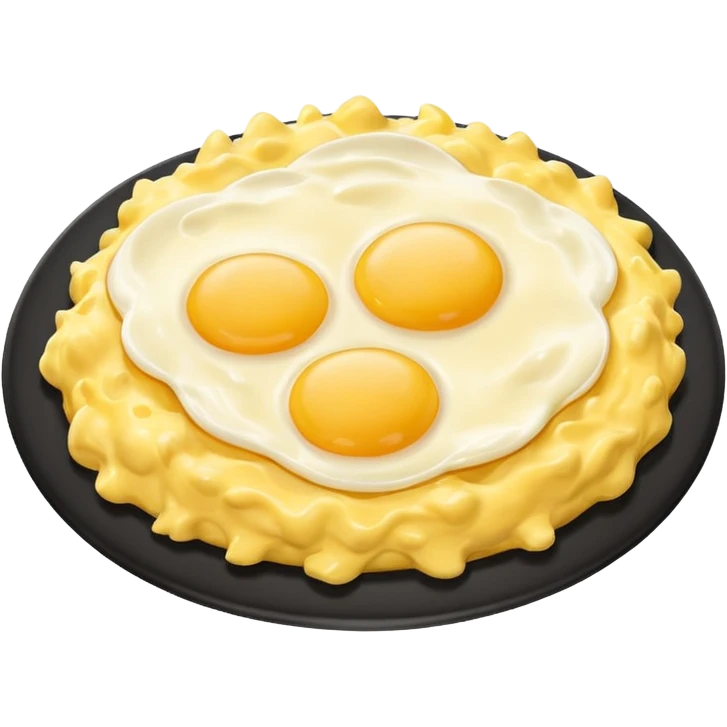 Scrambled egg NO egg on top emoji