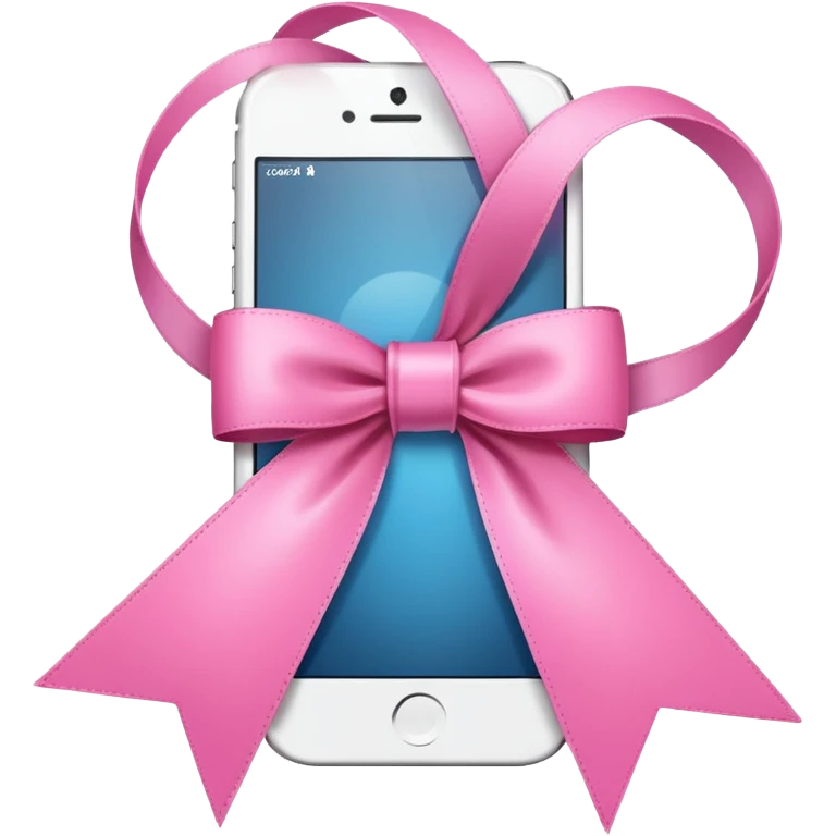 아이폰 핑크 리본 emoji