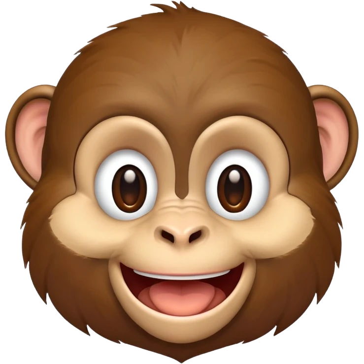 Happy monkey emoji