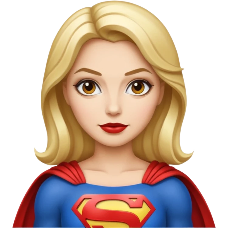 Glamour Superwoman (iphone emoji styled) emoji