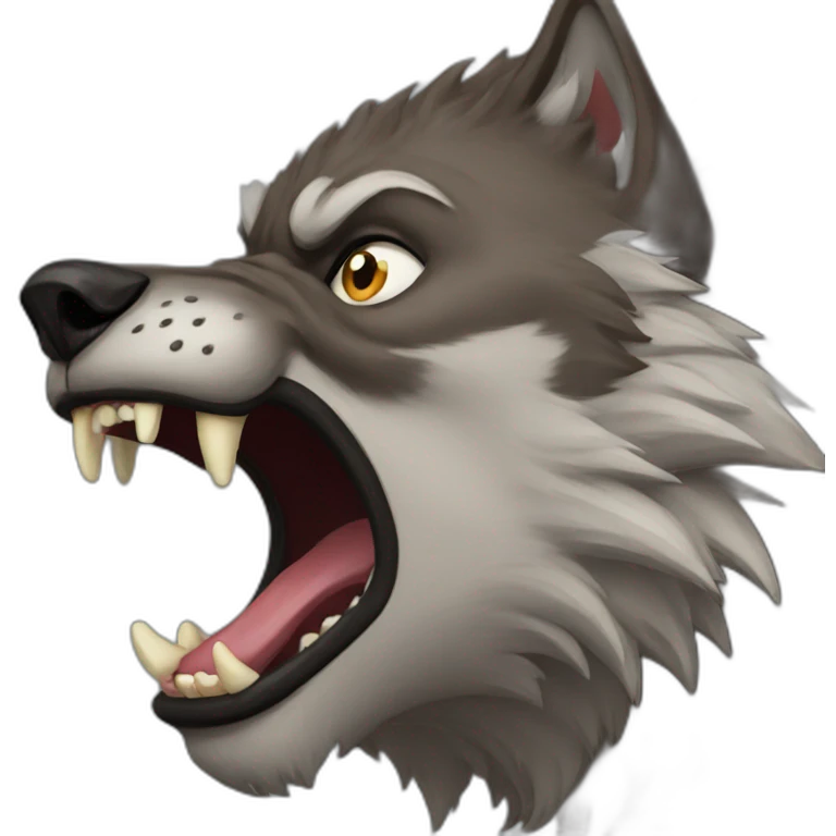 roaring werewolf emoji