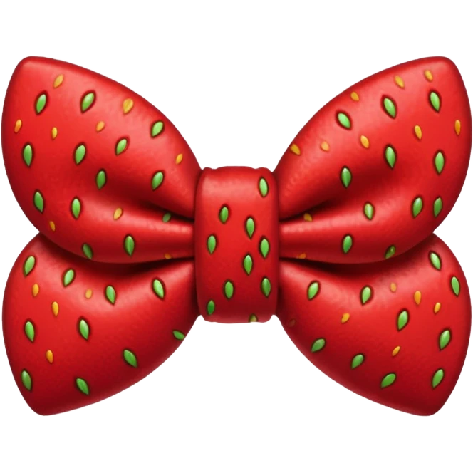 Strawberry bowtie emoji