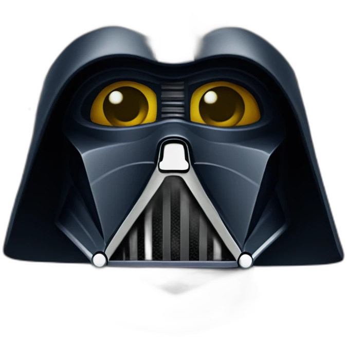 Dark vador qui vole dans l’espace emoji