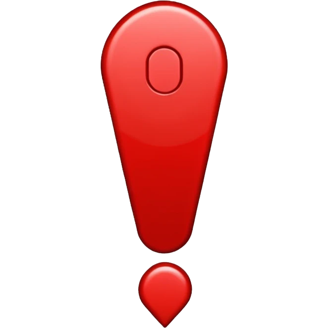 punto esclamativo rosso emoji