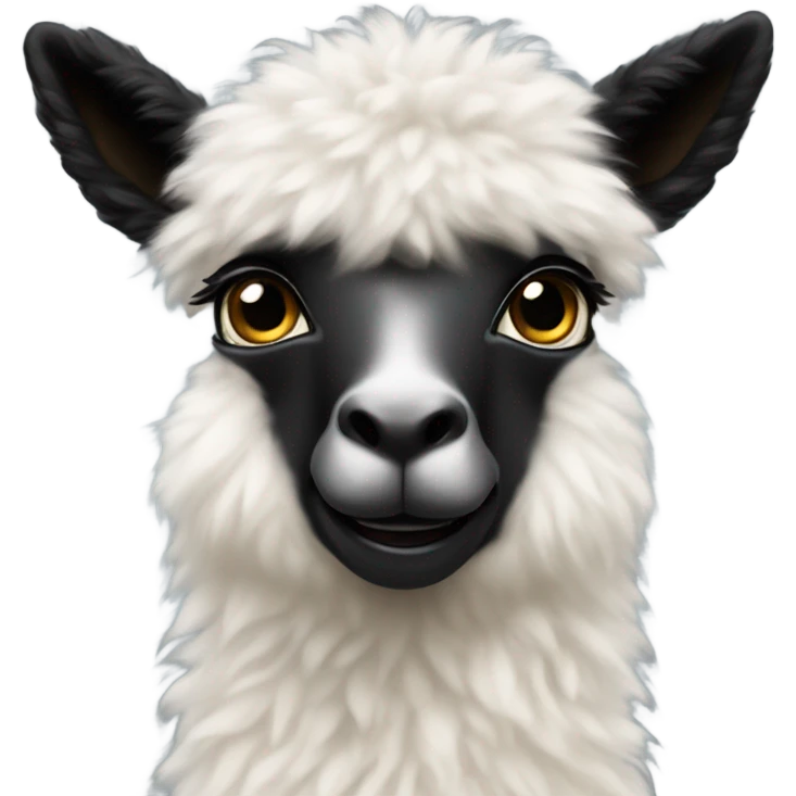 Cria with lovely eyes and fluffy fur  emoji