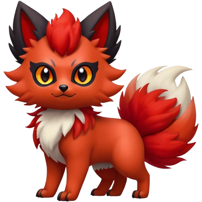 Zorua-Vulpix-Litten-Fakémon-hybrid-creature (full body)  emoji