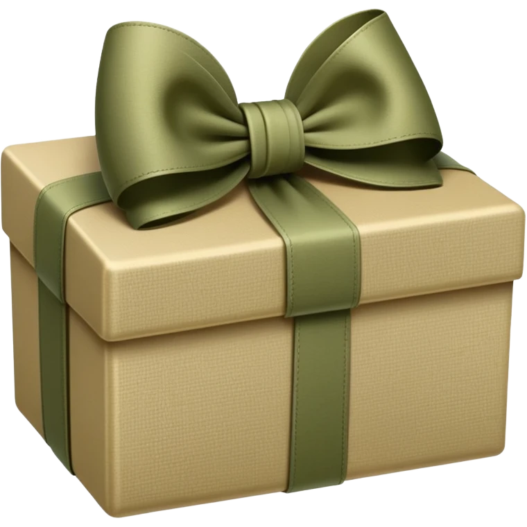 khaki bow box emoji