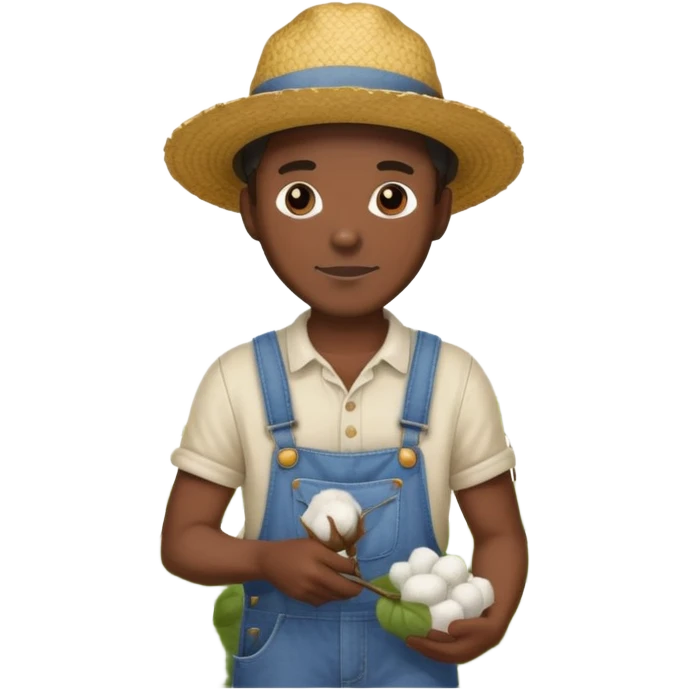 Black guy picking cotton emoji