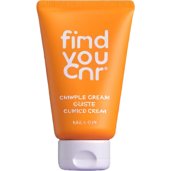 empty, crumpled hand cream tube, pastel and vibrant colors, very squished and wrinkled, cap on, looks like a beauty product emoji
