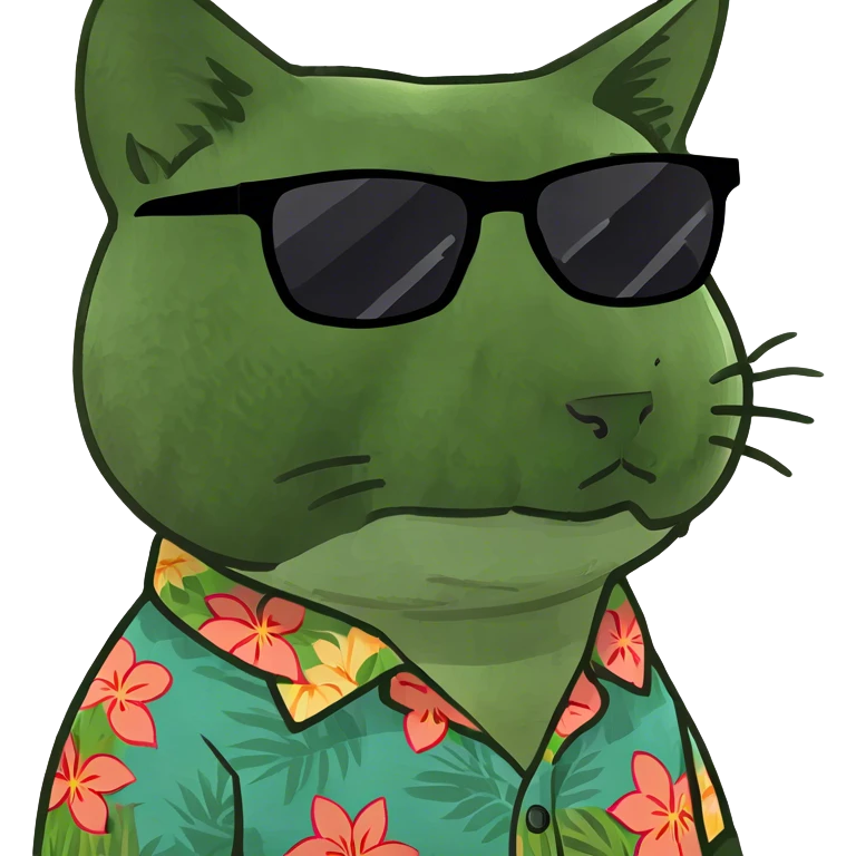 Cat with sunglasses emoji