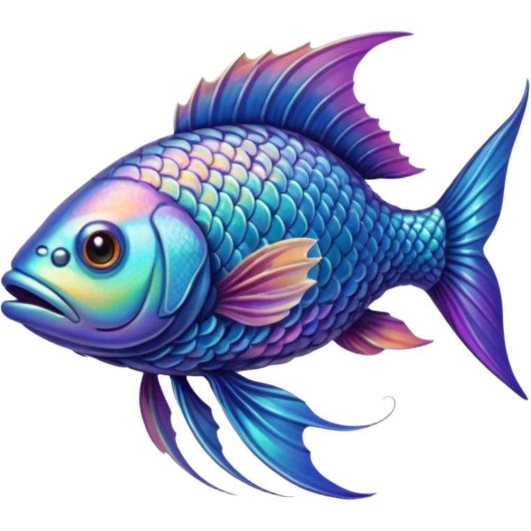 fish with long nails emoji