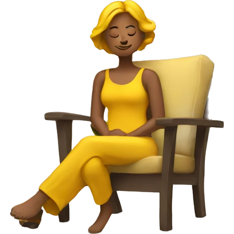 yellow woman relax emoji