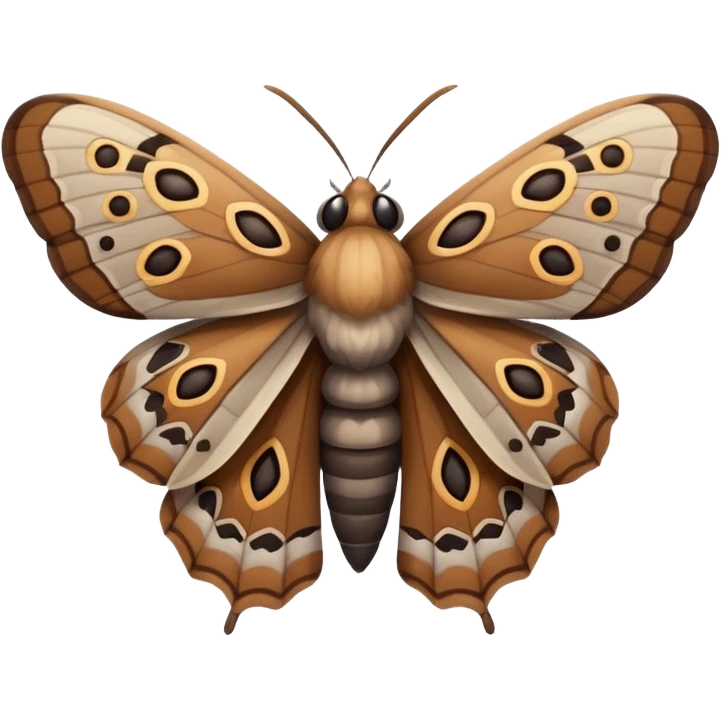 moth, different angle emoji