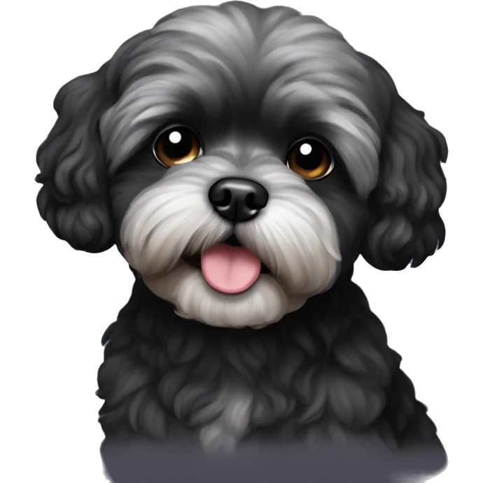 Black shih poo emoji