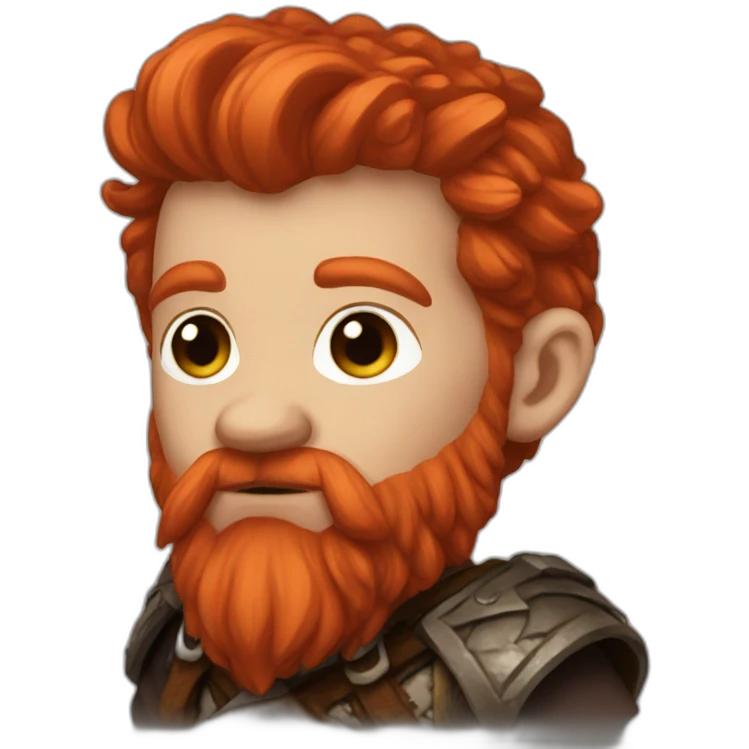 rpg red headed dwarf emoji