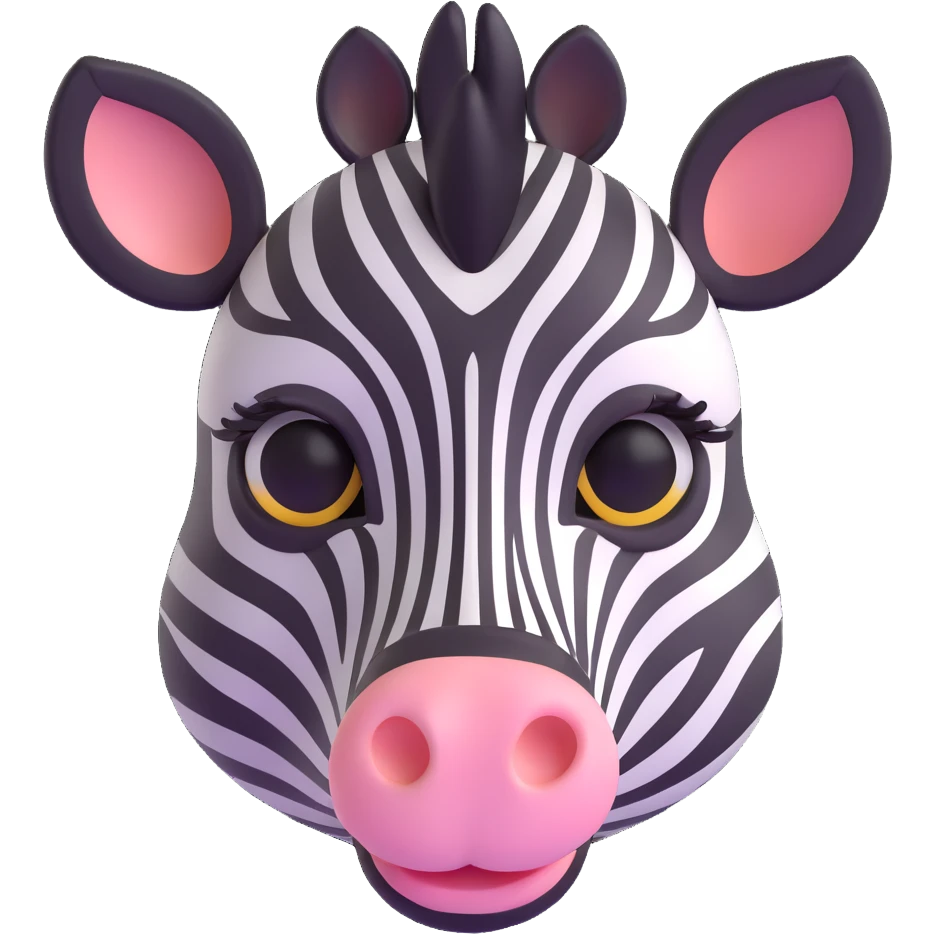 zebra's face emoji