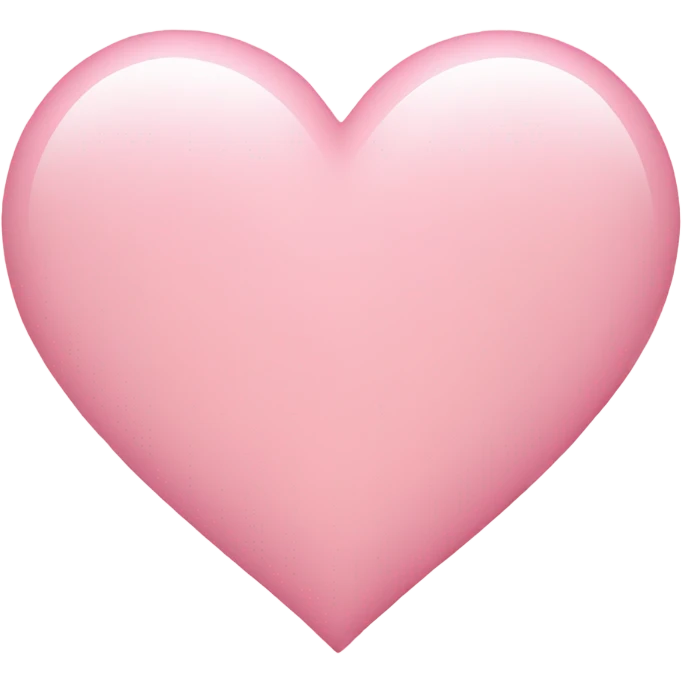 Light pink heart emoji