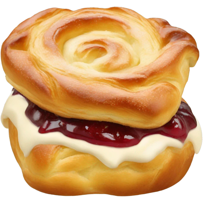 1 Danish pastry emoji