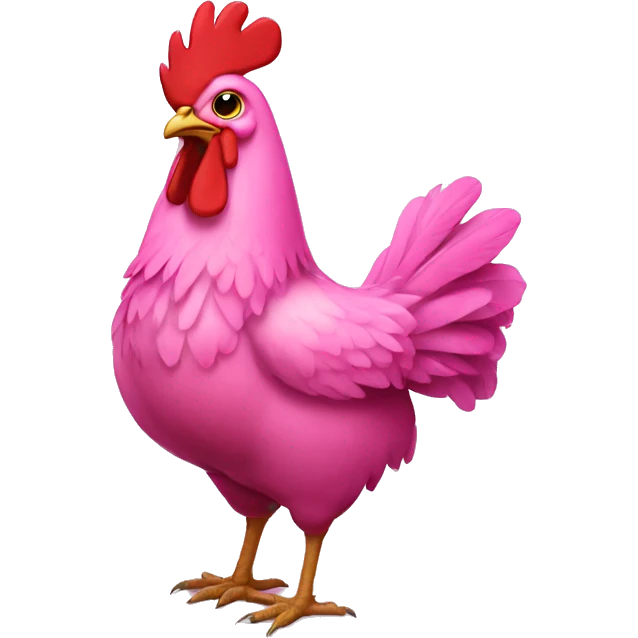 pink chicken  emoji