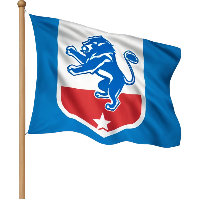 Detroit Lions flag emoji