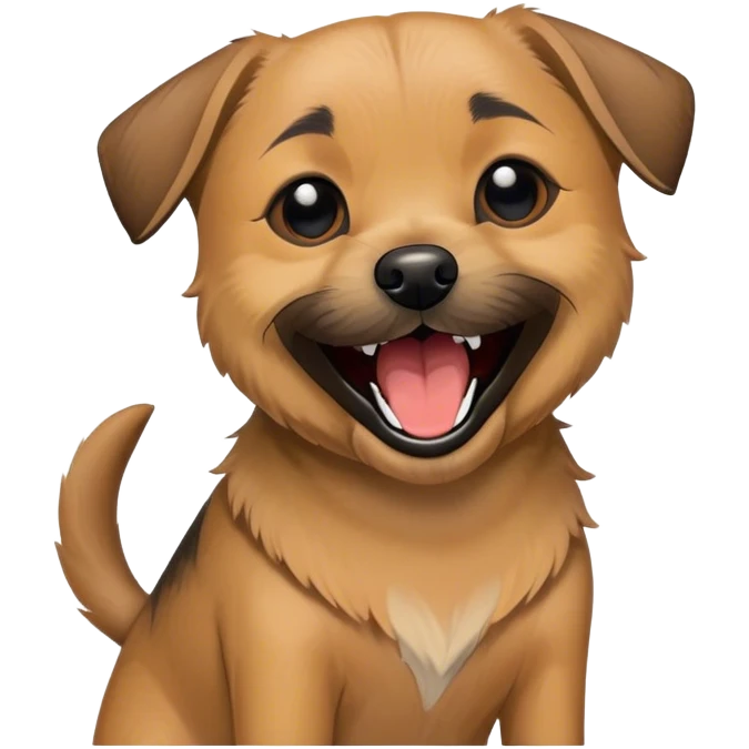 border terrier laughing emoji