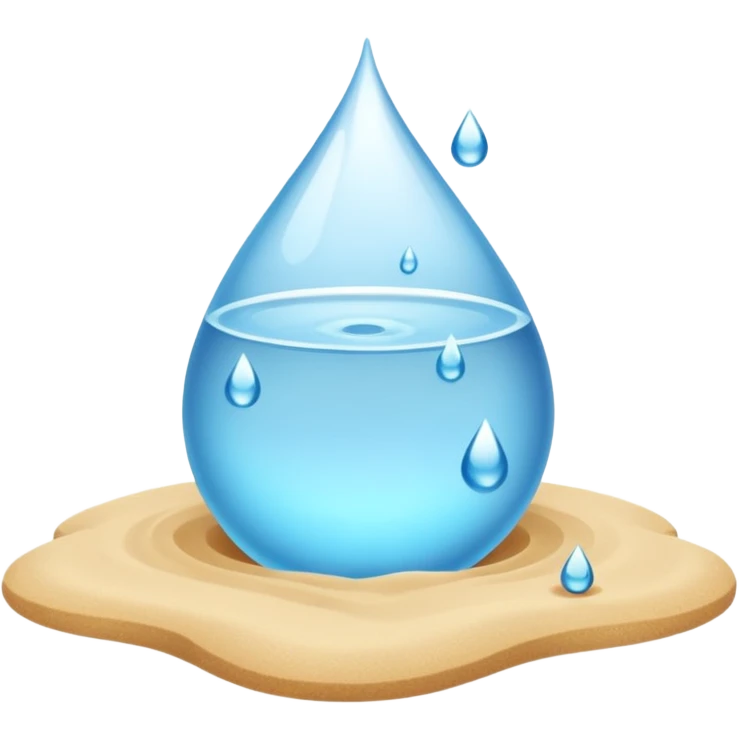 water on a beach emoji