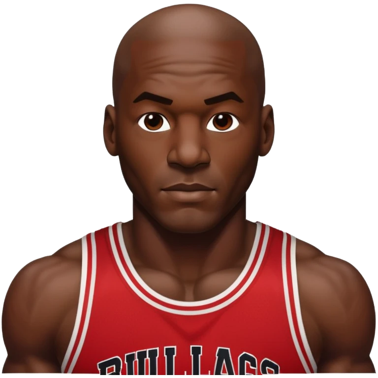 Hyper-realistic Michael Jordan number 23 Chicago Bulls emoji