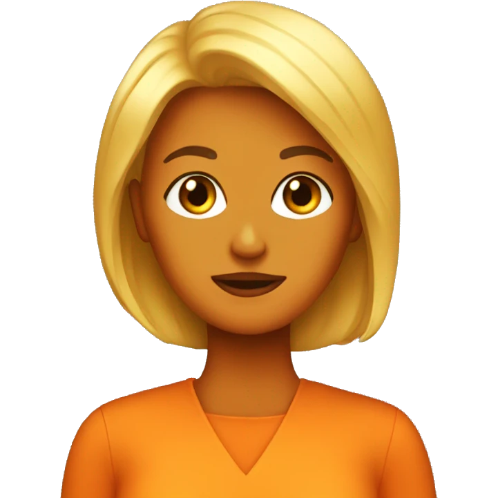 Female orange trump emoji