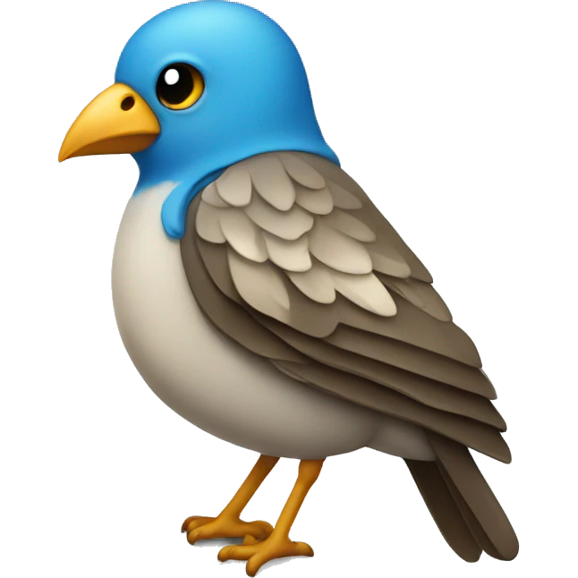 Bird wearing a Star of David on a necklace  emoji