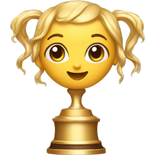 Trophy golden nymph  emoji