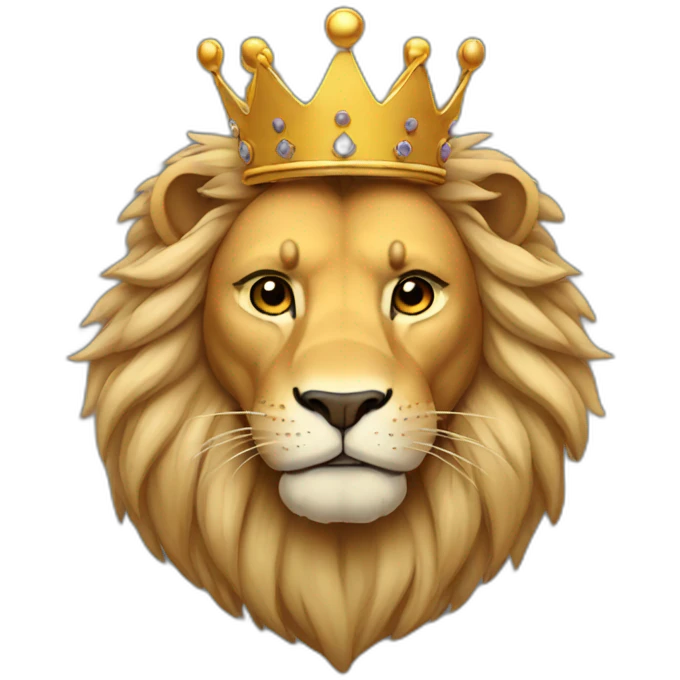 lion with crown emoji