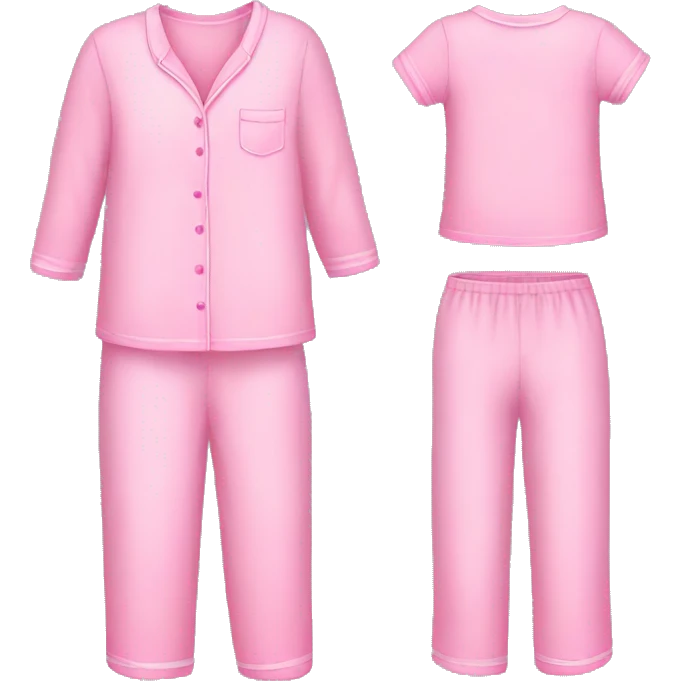 Girly pink pajamas emoji