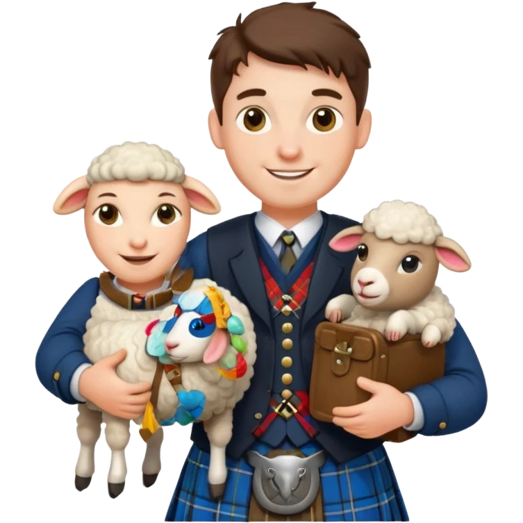 a scottish that loves sheep and likes innovation emoji