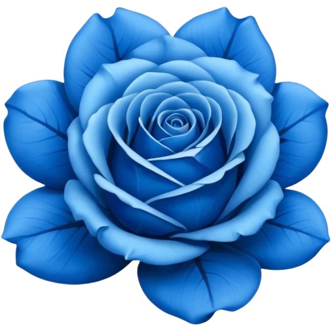 Rosa azul emoji