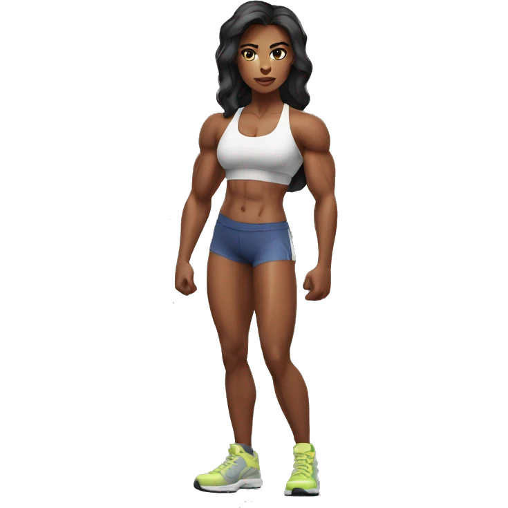 muscle girl  emoji