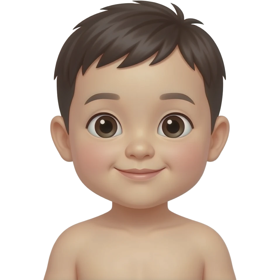 chinese baby make him look chubby and younger emoji