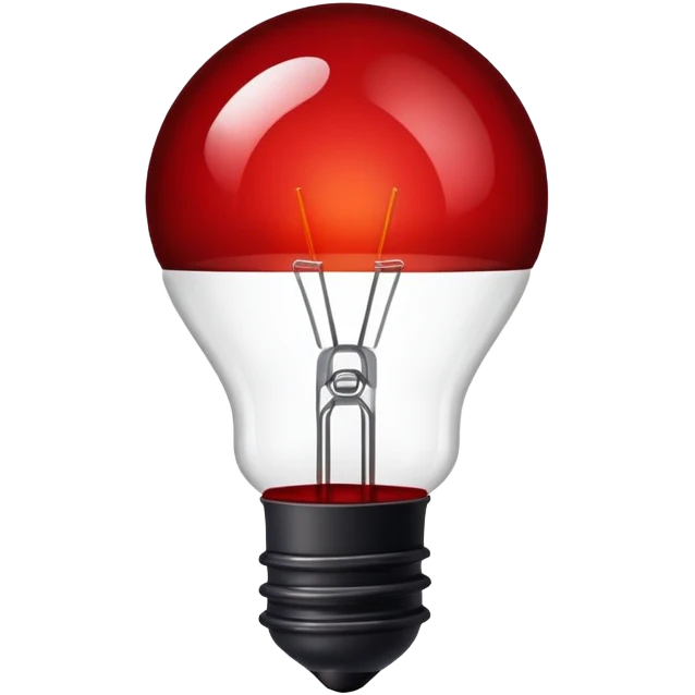 now give me a dark red colour BULB. keep it simple simple plain  emoji