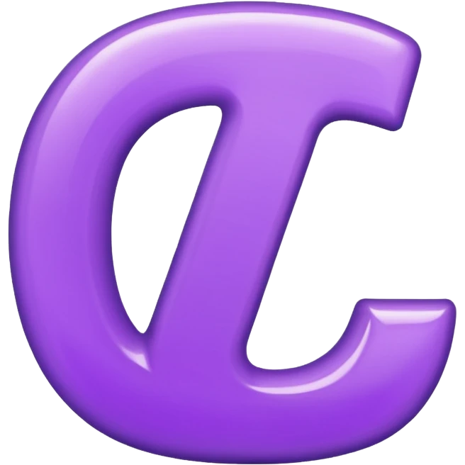 letter t purple emoji