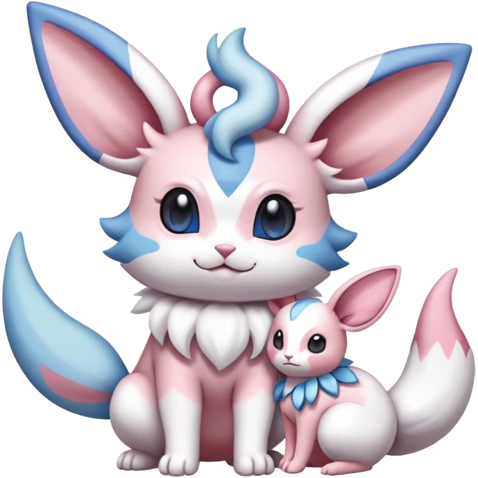 Sylveon-Minccino-Pokémon-Fakémon-creature emoji