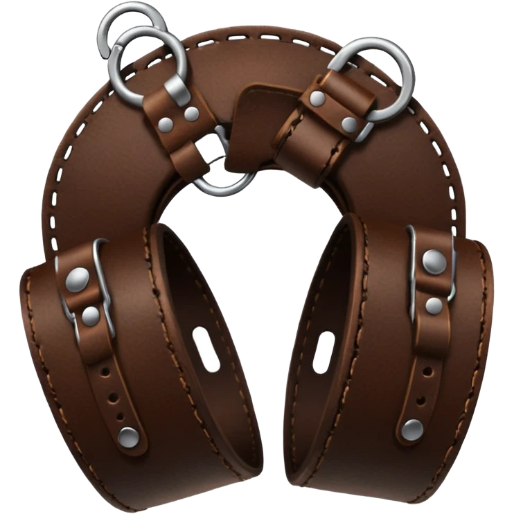Leather handcuffs emoji