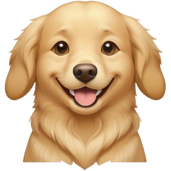 Happy dog retriever  emoji
