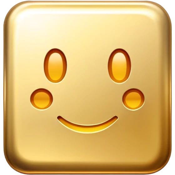 A golden square with a slight gradient emoji