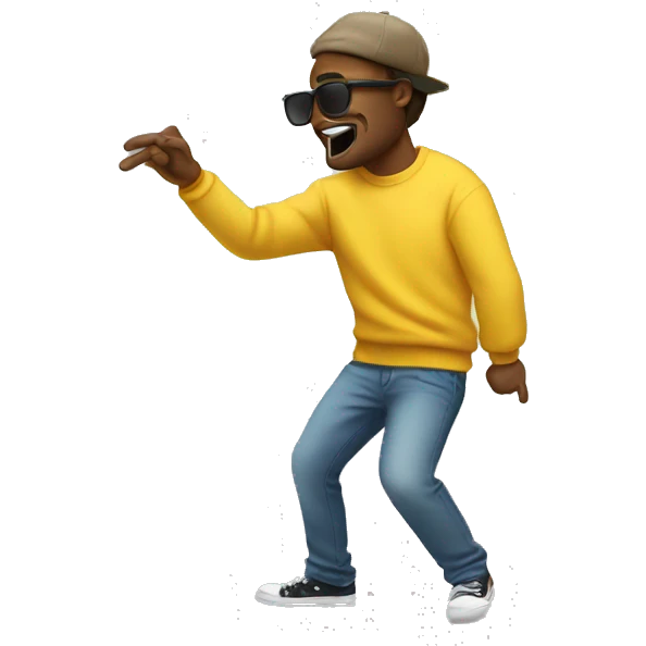 Guy dabbing emoji