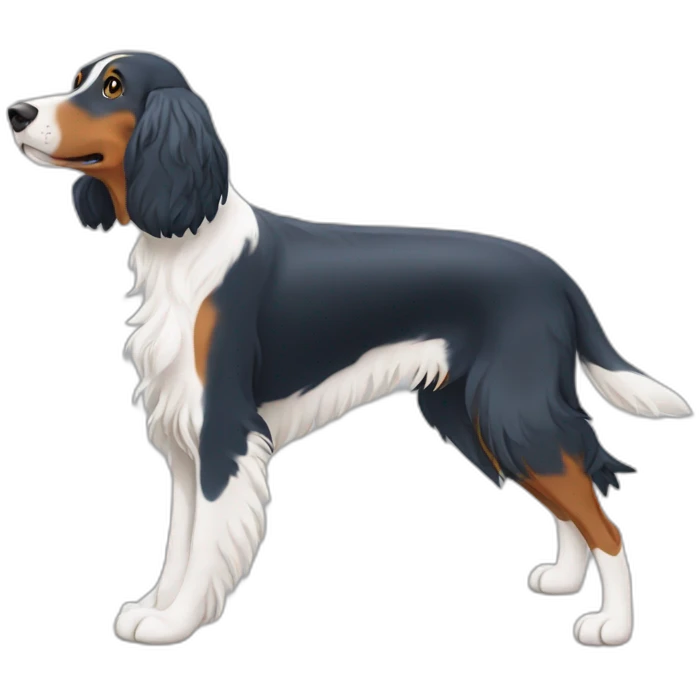 Setter anglais à l'arrêt emoji