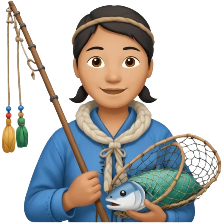 Inuit with nets emoji