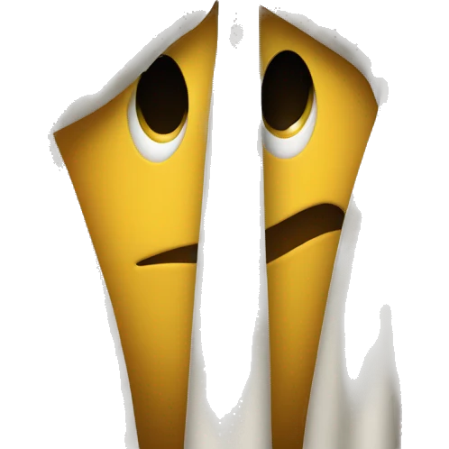 Peaking from behind a sheer curtain emoji