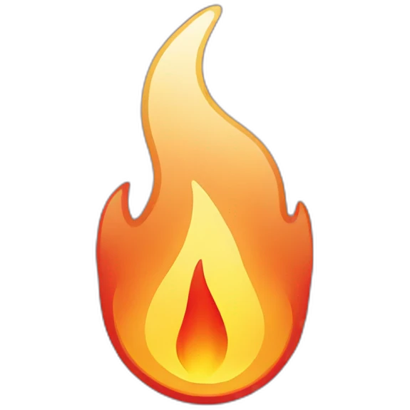 Fire flame emoji