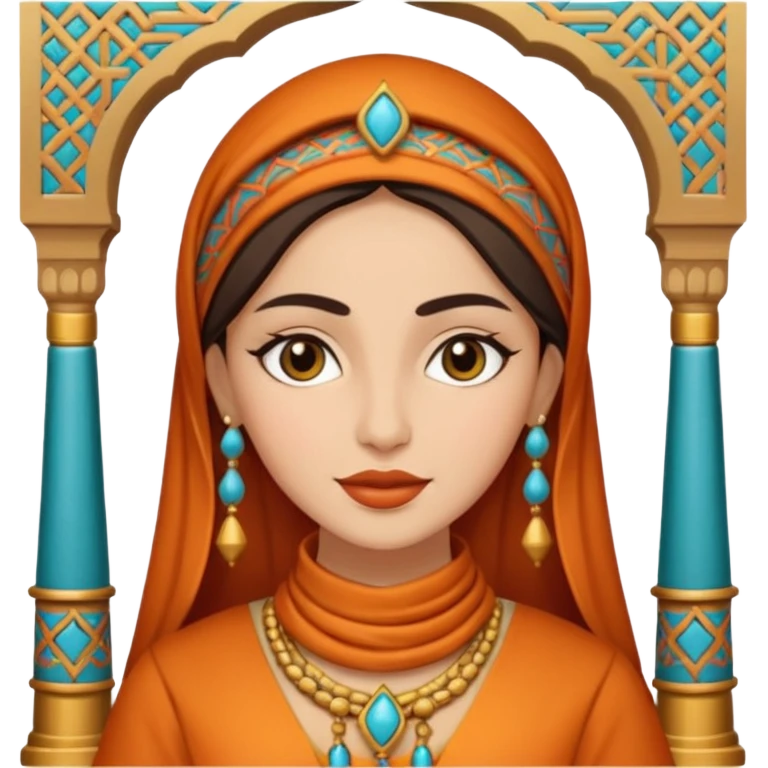 woman in moroccan culture style emoji