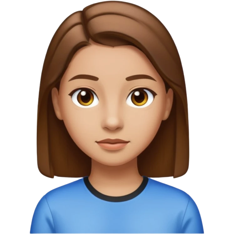 A fat girl in 7th grade, in a slick back hairdo, and she has brown hair  emoji