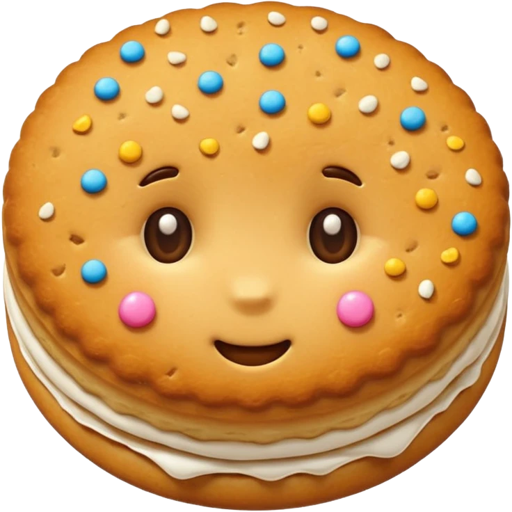 cute biscuit emoji